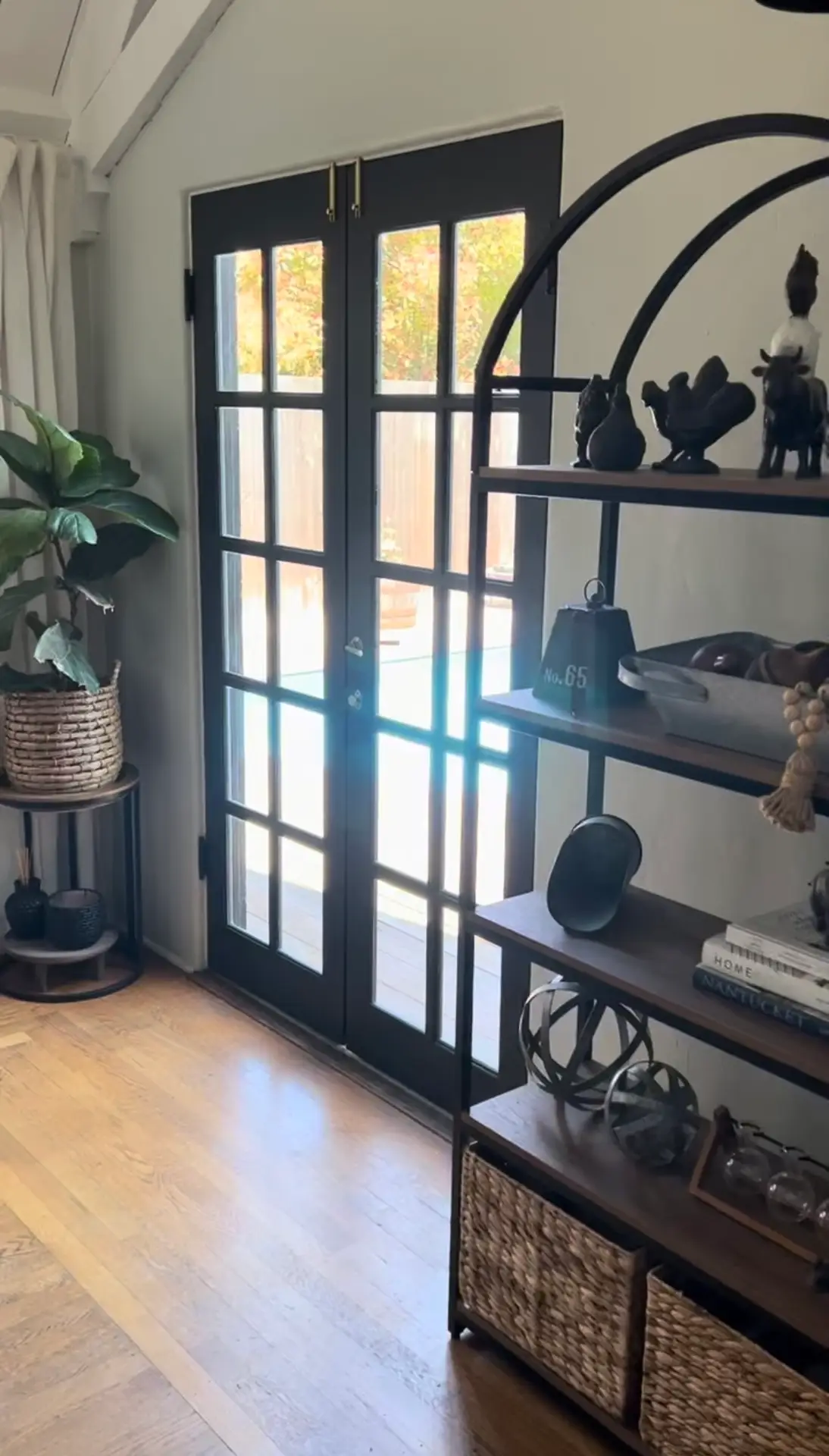 Handcrafted French doors installed in a home in Watsonville, CA